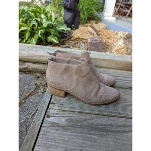 Dolce Vita Womens Tan Suede‎ Ankle Booties Sz 6 Festival Boho Hippie Country